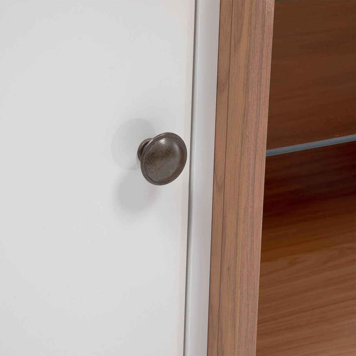 Rack Ulmo 2 Puertas Blanco-Canela (TV 75")