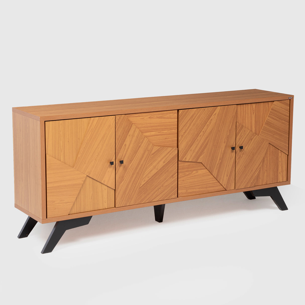 Rack Santos 4 Puertas Canela-Negro (TV 75")