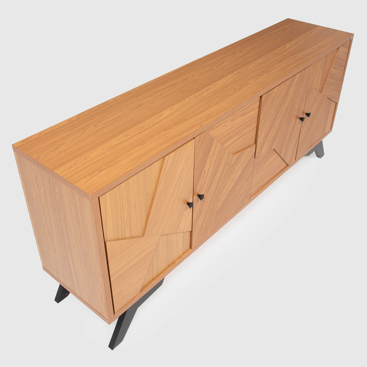 Rack Santos 4 Puertas Canela-Negro (TV 75")