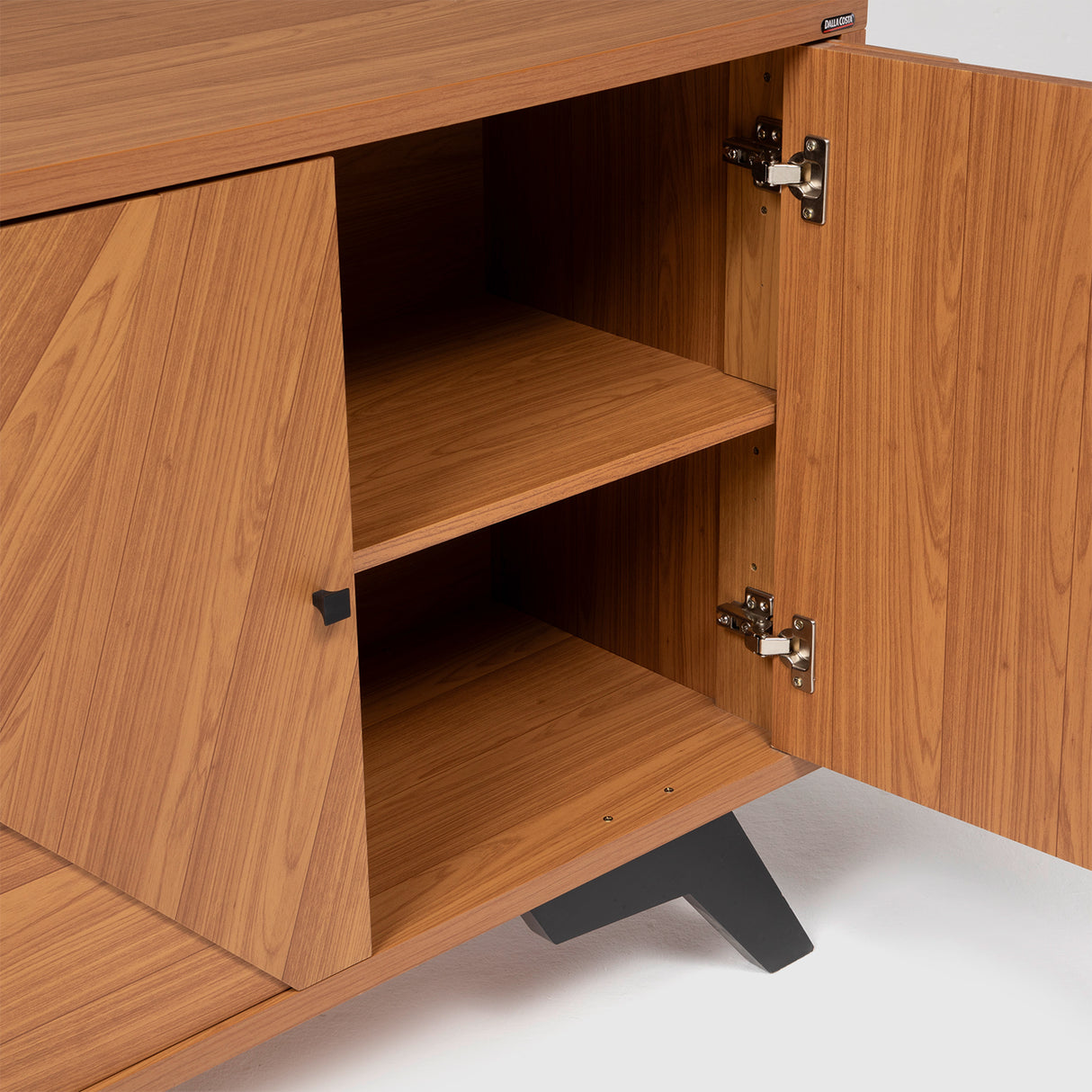 Rack Santos 4 Puertas Canela-Negro (TV 75")