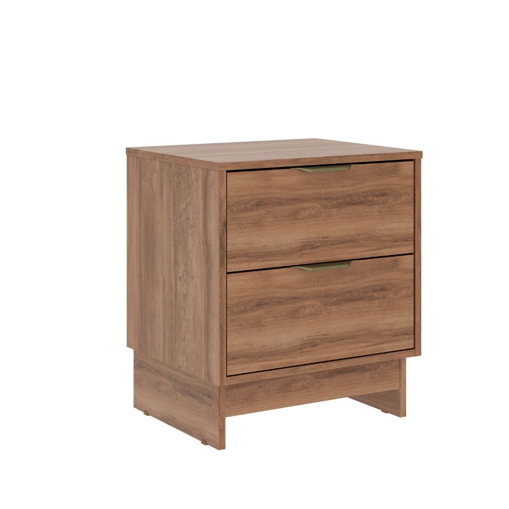 Velador Fit 2 Cajones Canela