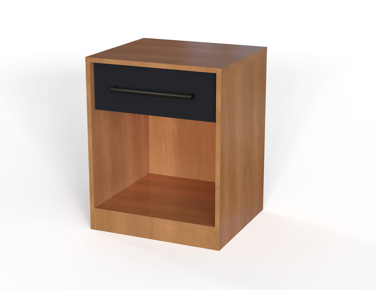 Velador Ambar 1 Cajón Canela - Negro