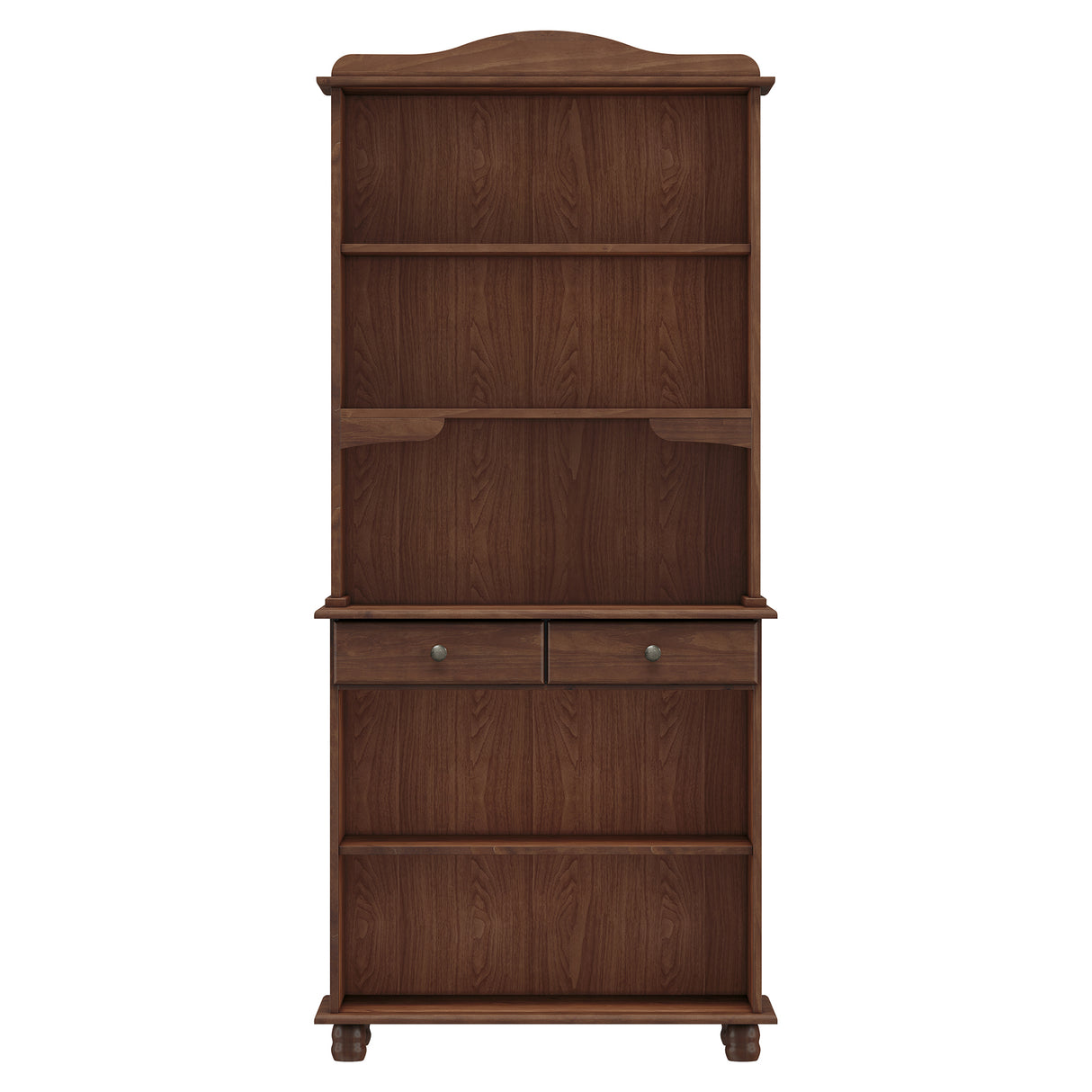 Vitrina Santa Fé 4 Puertas + 2 Cajones Caoba