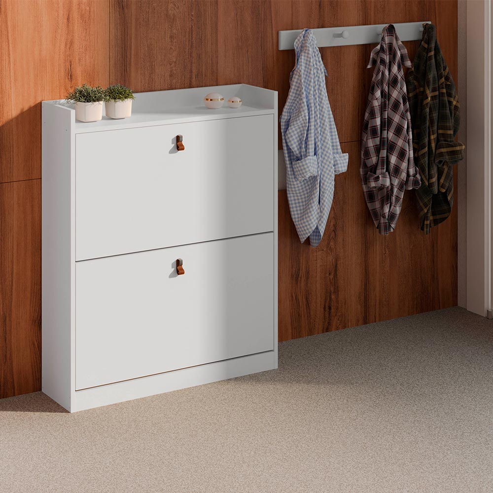 Zapatero Versa 2 Puertas Blanco