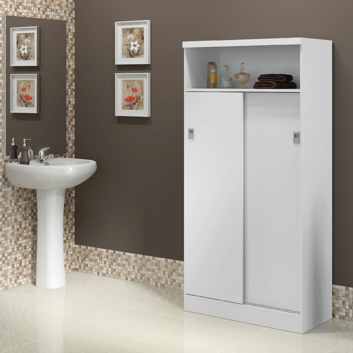 Estante Manaos 2 Puertas Blanco