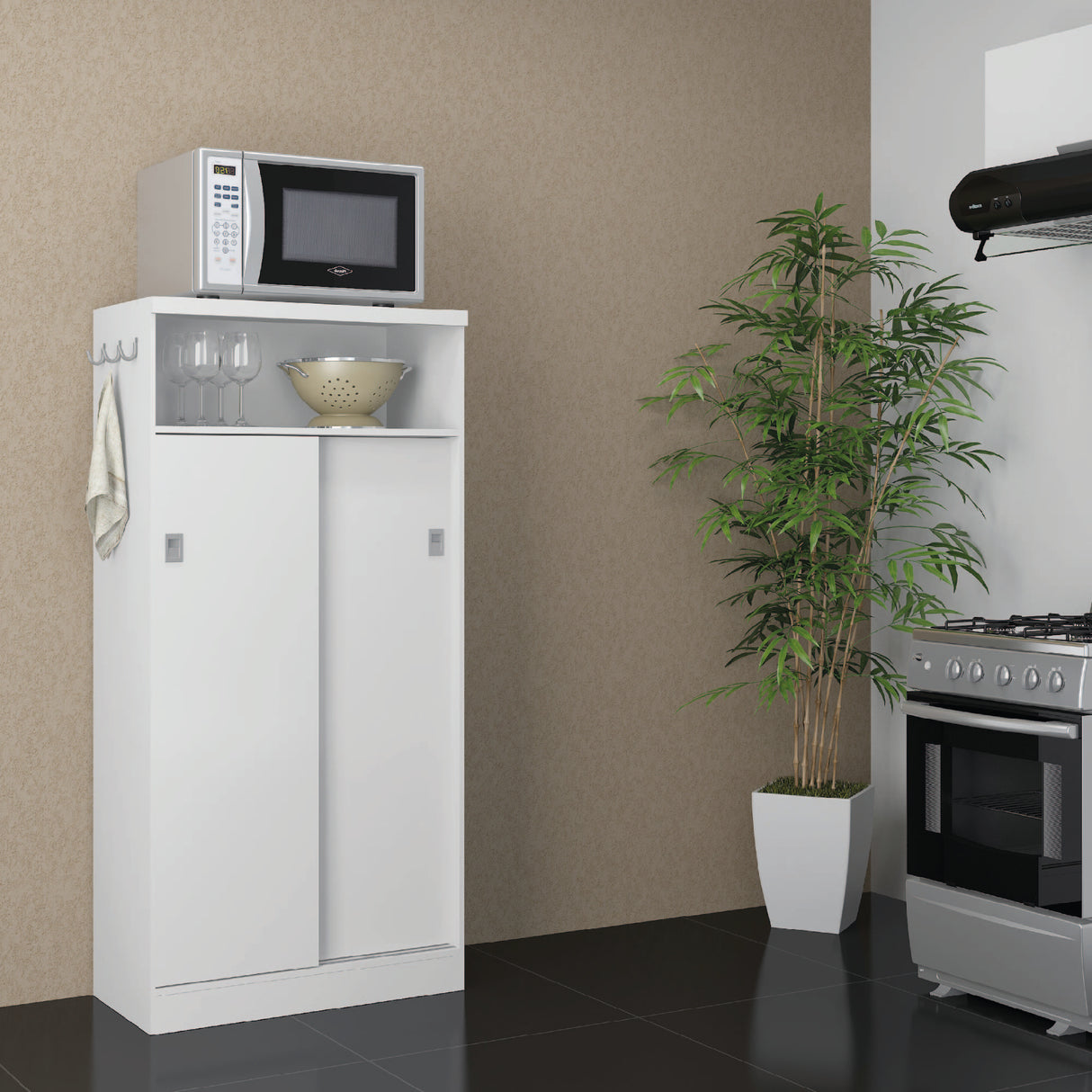 Estante Manaos 2 Puertas Blanco