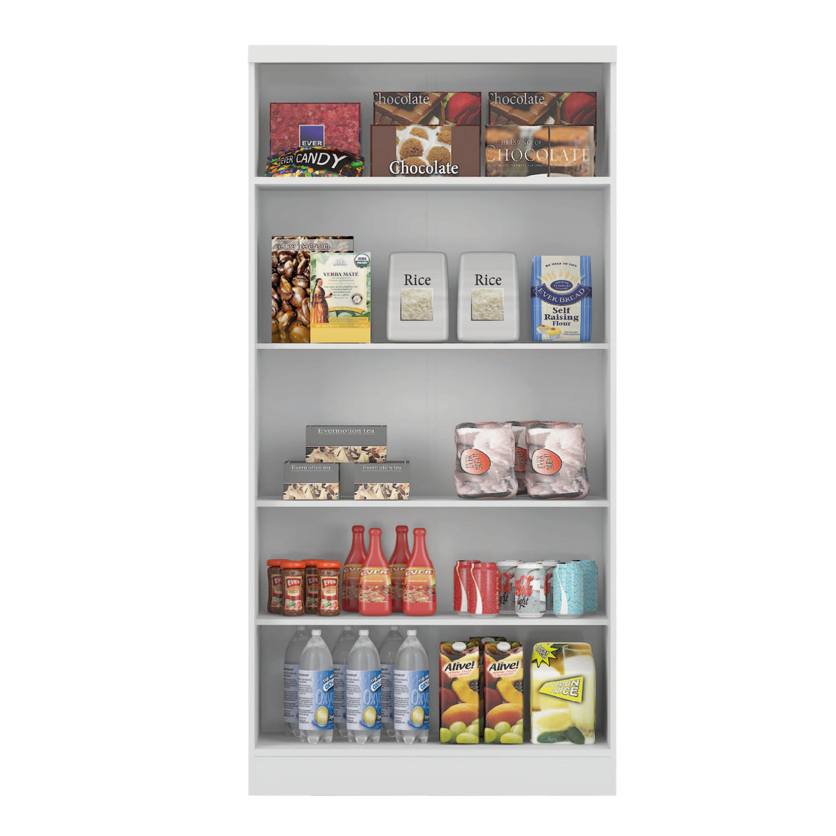 Estante Manaos 2 Puertas Blanco