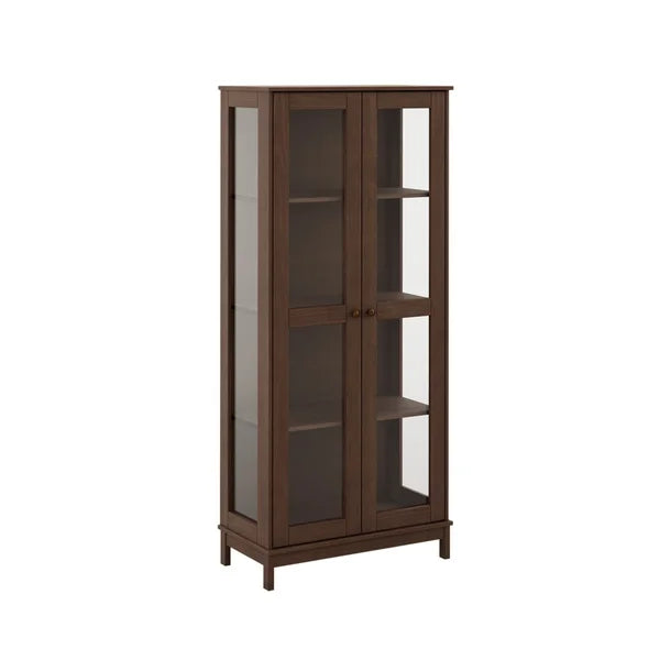 Vitrina Essencia 2 Puertas Caoba