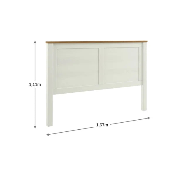 Respaldo Posadas 2 Plazas Blanco-Roble