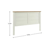 Respaldo Posadas 2 Plazas Blanco-Roble