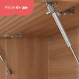 Mueble de Cocina Macadamia 4 Módulos Blanco-Canela.