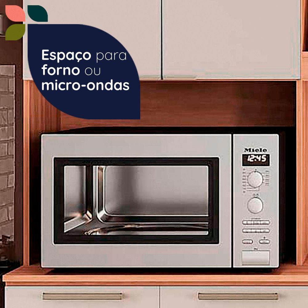 Estante de cocina Castaña 8 Puertas + 3 Cajones