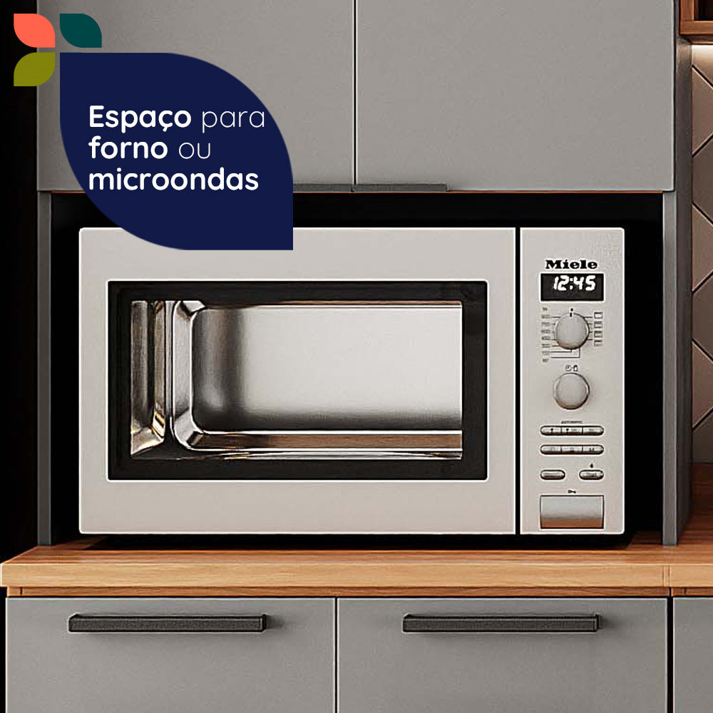 Despensero de Cocina 4 Puertas Castaña