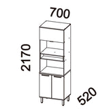Mueble de Cocina Castaña 4 Módulos Arena - Canela