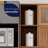 Mueble de Cocina Castaña 4 Módulos Ceniza - Canela