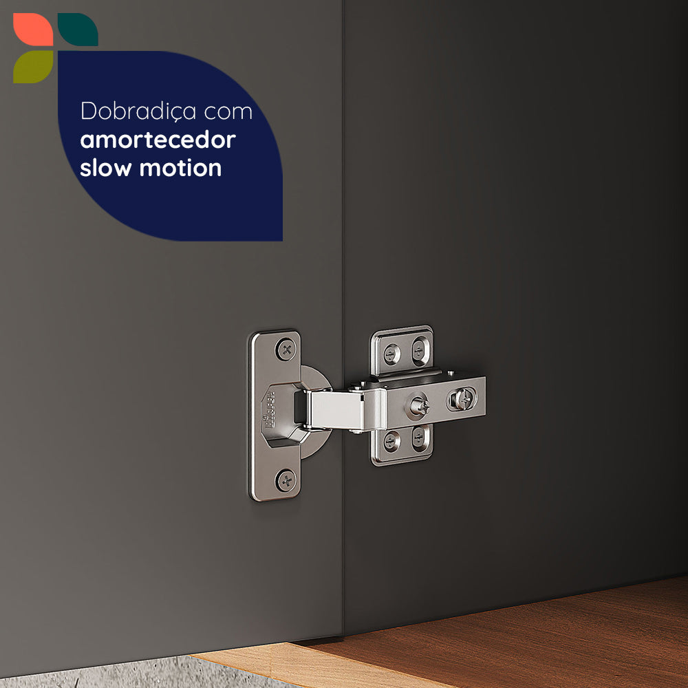 Mueble de Cocina Castaña 4 Módulos Ceniza - Canela