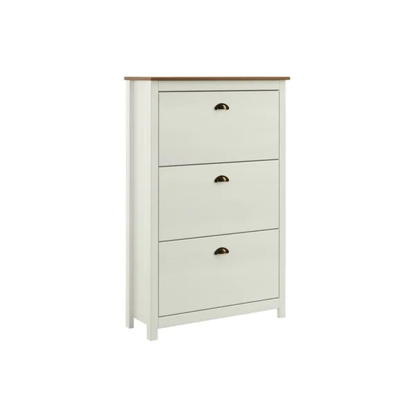 Zapatero Posadas 3 Puertas Blanco-Roble
