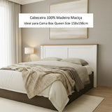 Respaldo Posadas 2 Plazas Blanco-Roble