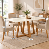 Mesa de Comedor Florencia 6 Personas