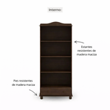 Vitrina Santa Fé 2 Puertas + 1 Cajón Caoba