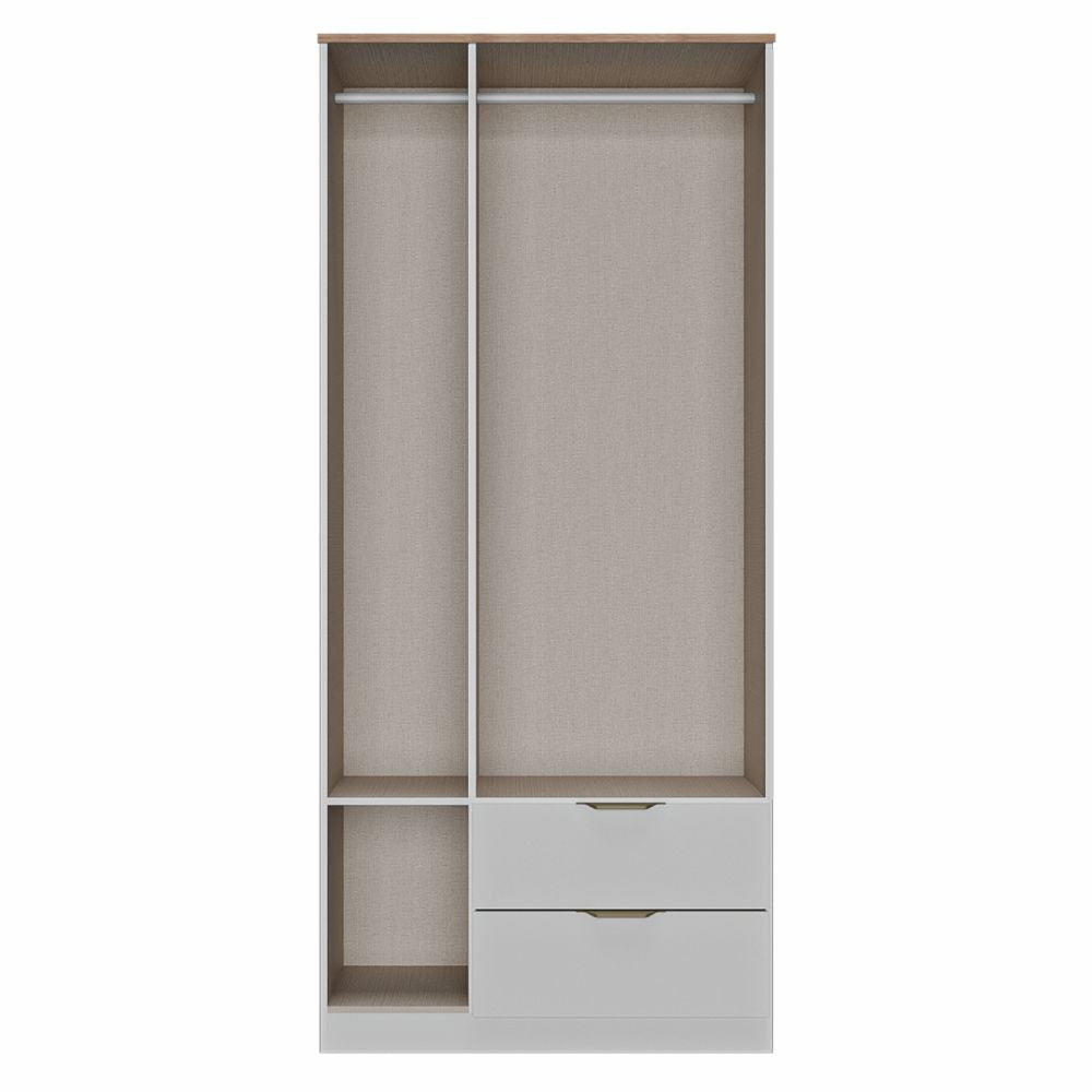 Clóset Milán 3 Puertas 2 Cajones Blanco