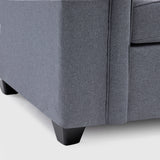 Sofá Antonia 3 Cuerpos + 2 Pouf
