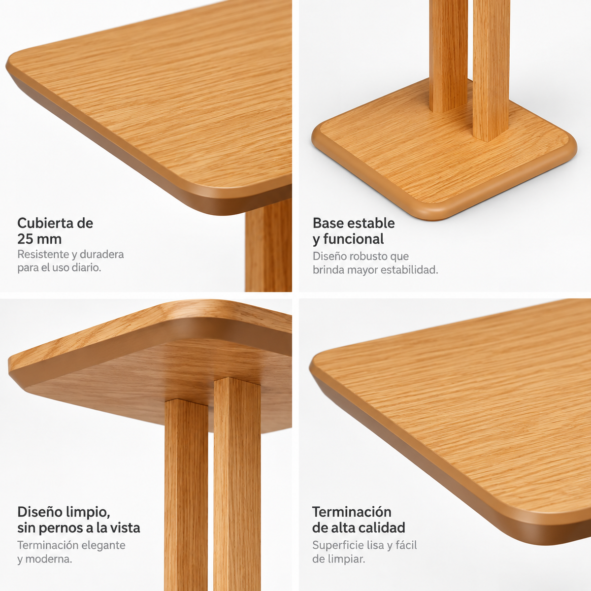 Mesa Lateral Rectangular 60cm Canela