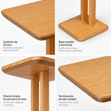 Mesa Lateral Rectangular 60cm Canela
