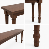 Banca de Madera Santa Fé Caoba