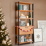 Estante Cucao 1 Puerta Canela-Negro