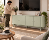 Rack Blumenau 4 Puertas 180cm Blanco