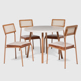 Comedor Atalanta 4 Personas Canela-Mármol