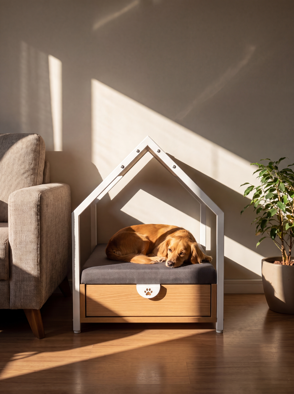 Casa para Mascota con Cajón