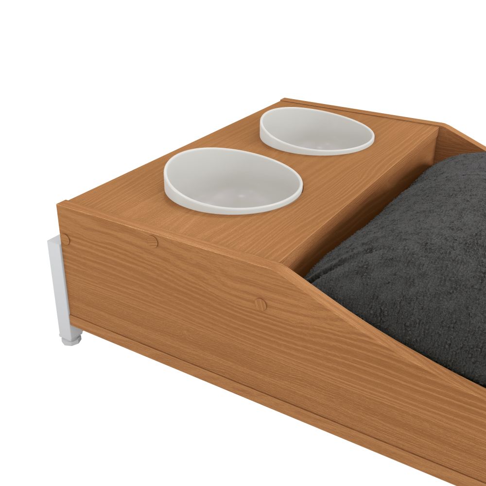 Cama para mascota (con platos incluidos)