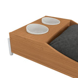 Cama para mascota (con platos incluidos)