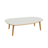 Mesa de centro Orgánica Blanco - Canela