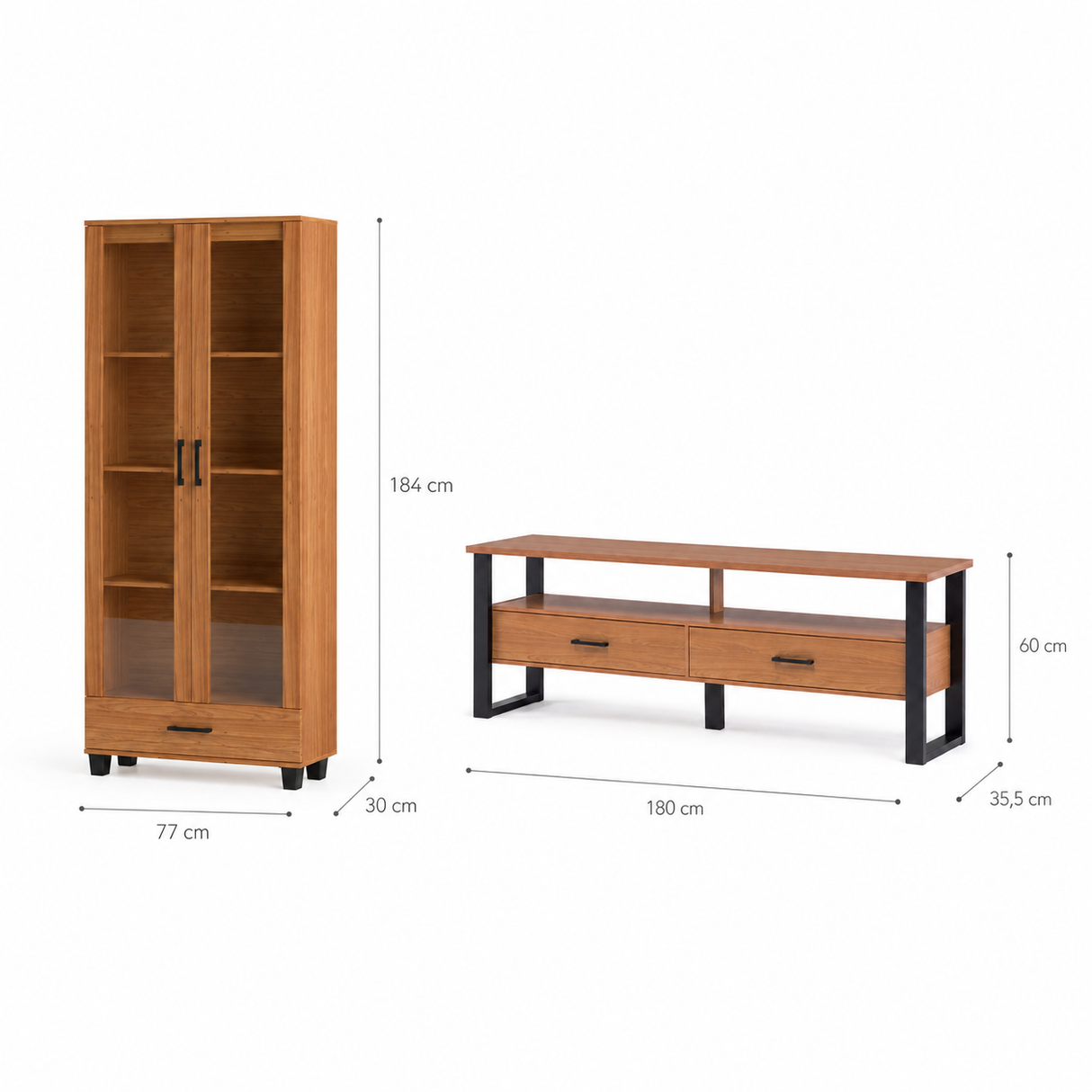 Vitrina Riñihue + Rack Queule