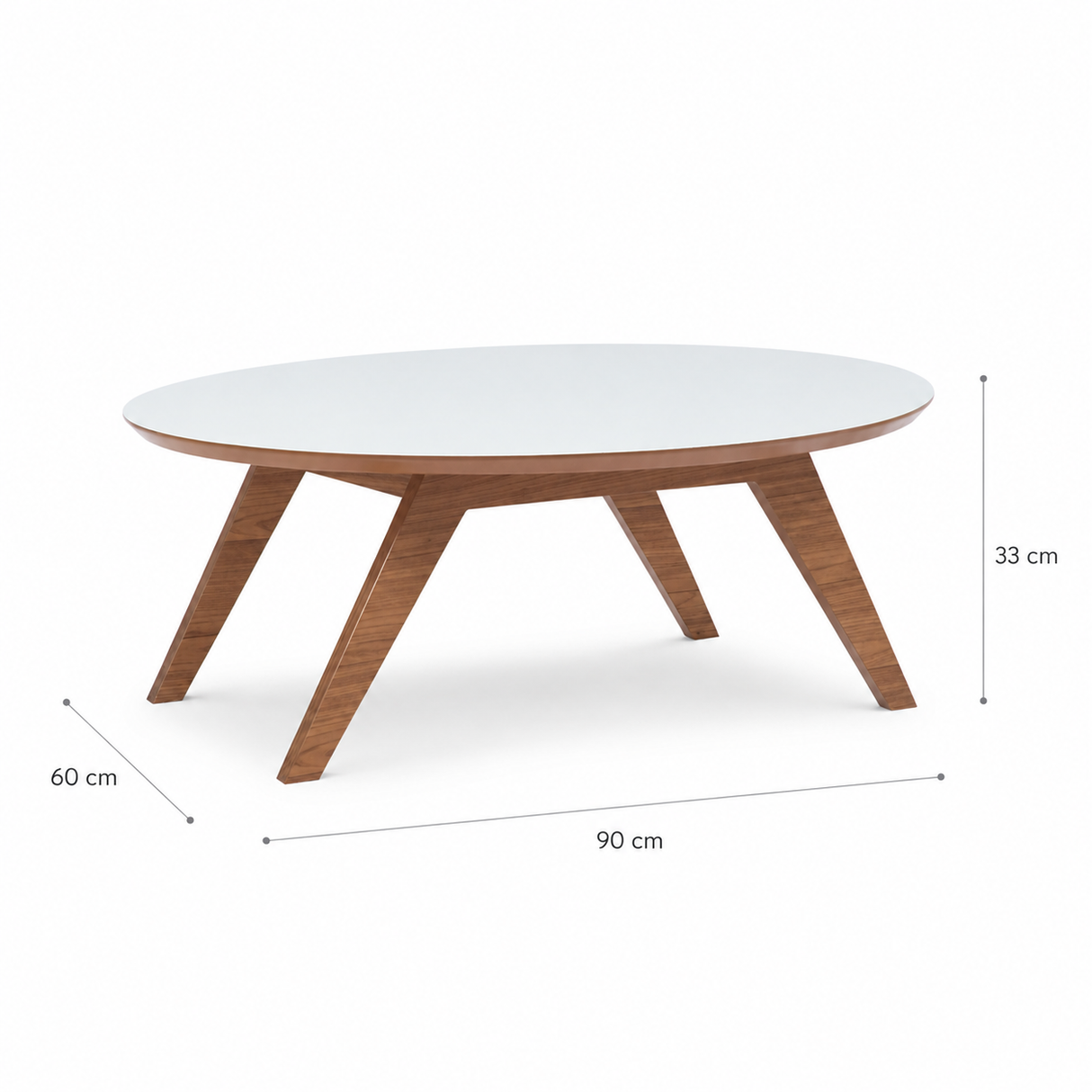 Mesa de centro Fronteiras Blanco-Canela