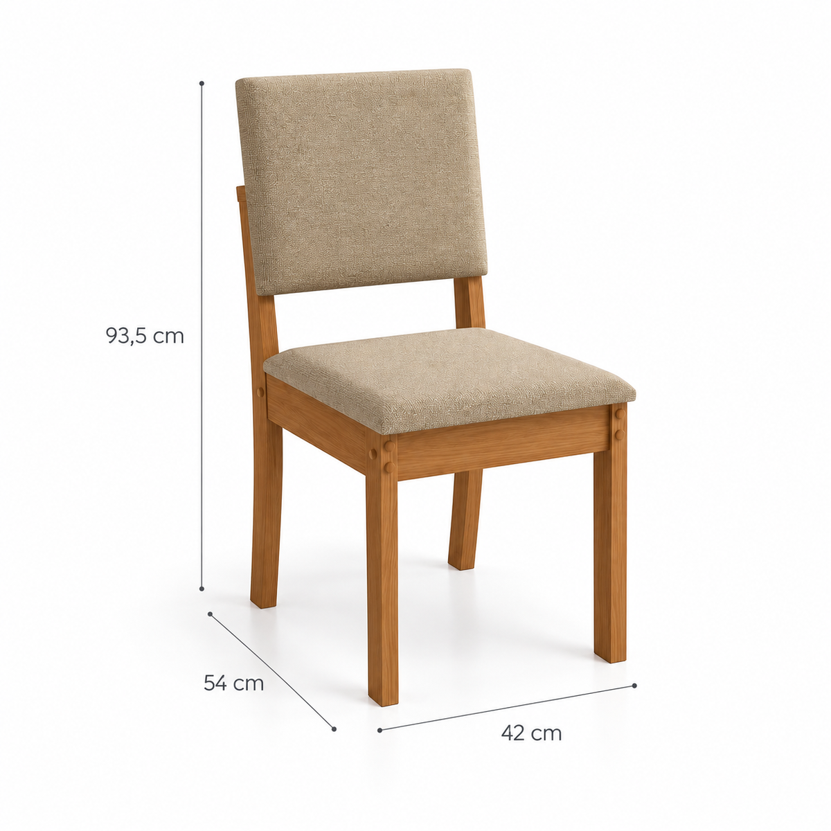 Pack de sillas Lotus Beige (2 Unidades)