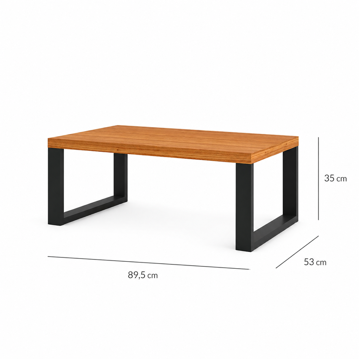 Mesa de Centro Yulton Simple Canela-Negro