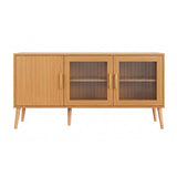 Rack Fortaleza 3 Puertas 160cm Canela