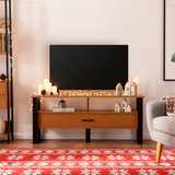 Rack Guayacán 1 Cajón Canela-Negro (TV 55")