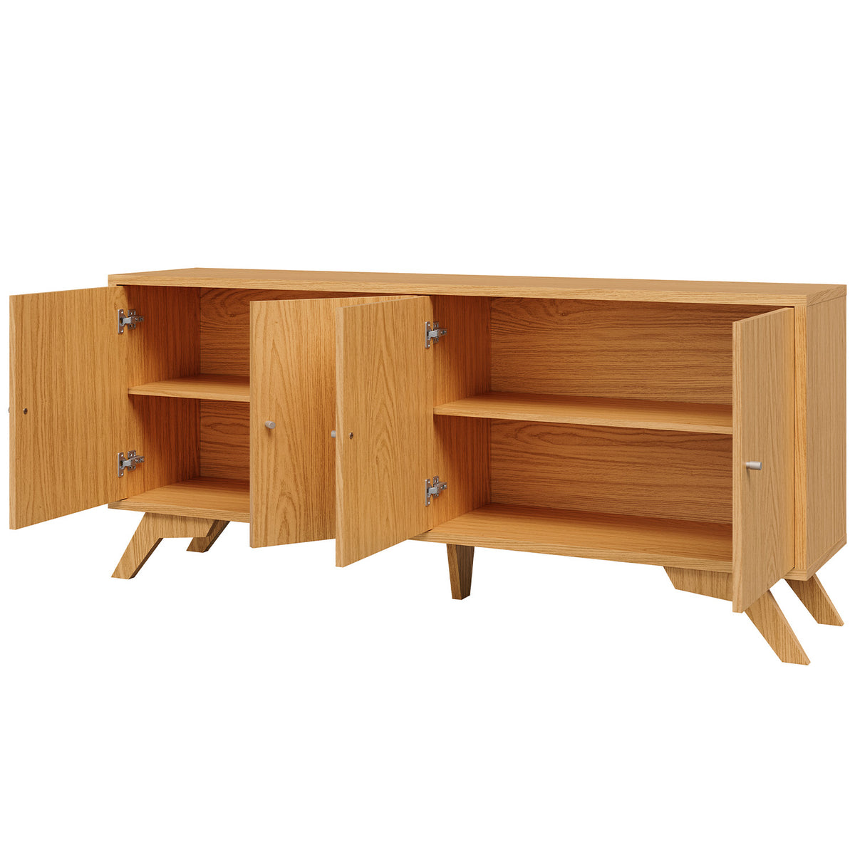 Rack Cantos 4 Puertas 180cm  Canela