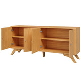 Rack Cantos 4 Puertas 180cm  Canela