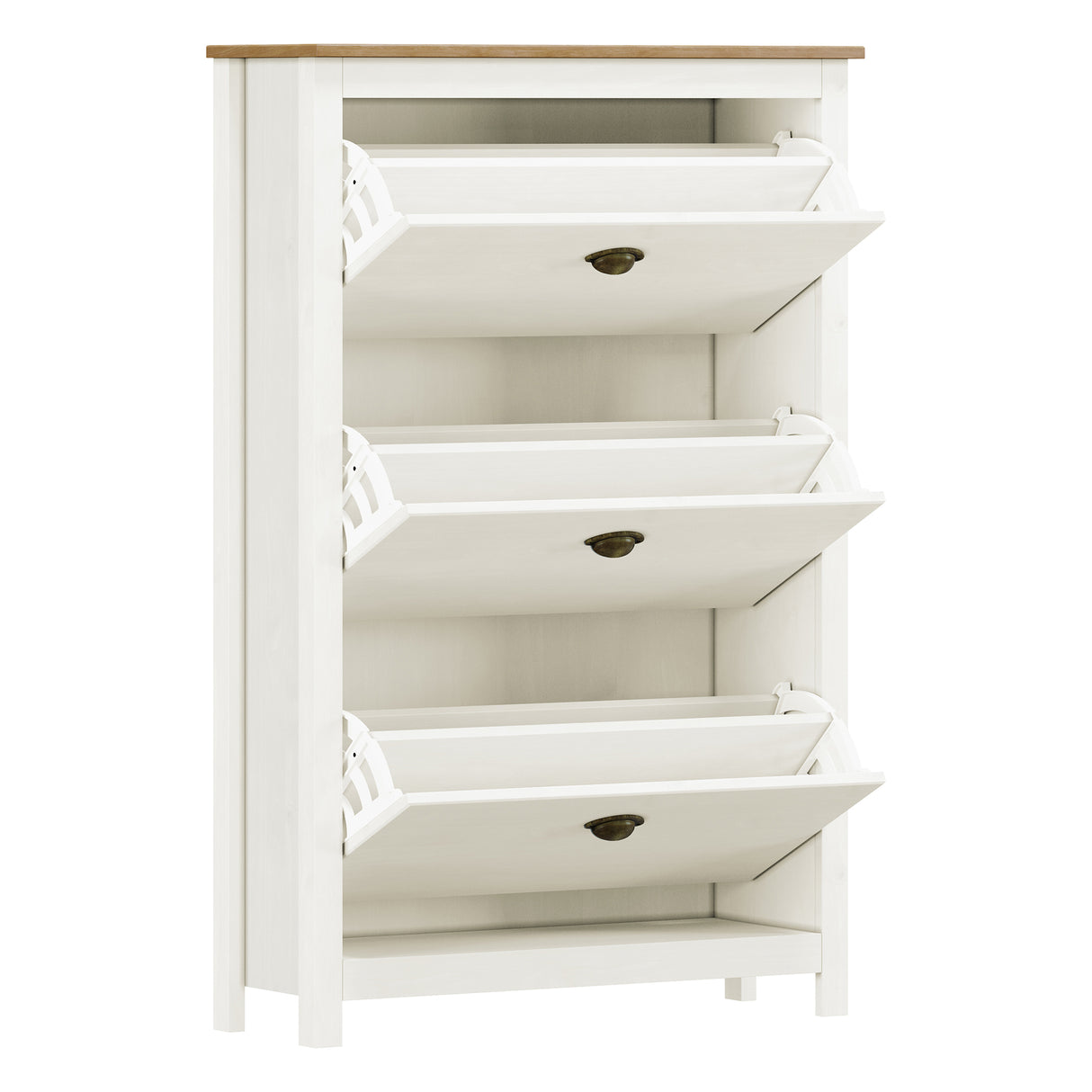 Zapatero Posadas 3 Puertas Blanco-Roble