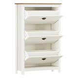 Zapatero Posadas 3 Puertas Blanco-Roble