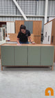 Buffet Barcelona 4P + 1C Verde - Roble