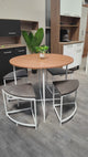 Comedor Compacto 4 Personas Gris