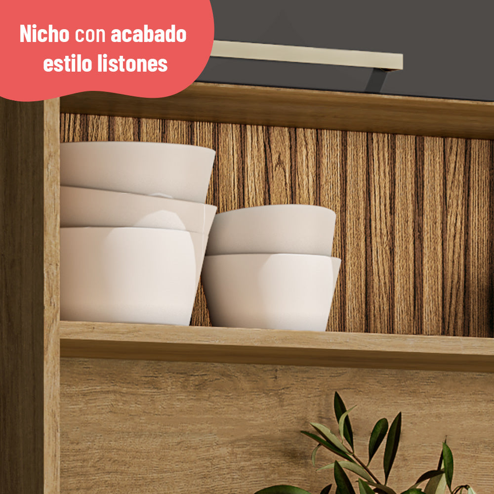 Estante de cocina Avelá 4 Puertas + 1 Cajón