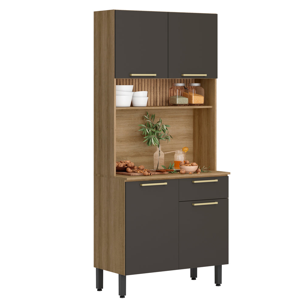 Estante de cocina Avelá 4 Puertas + 1 Cajón